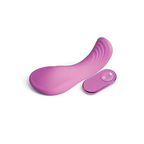 pink vibrating grind pad with it's remote control