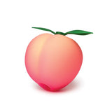 An air pulse clitoral stimulator that looks like a peach