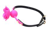 Ple'sur Breathable Flower Ball Gag - Pink