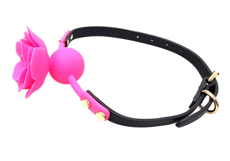 Ple'sur Breathable Flower Ball Gag - Pink