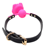 Ple'sur Breathable Flower Ball Gag - Pink