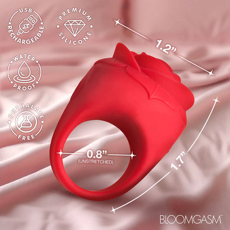 Red Rose Ring Finger Vibrator