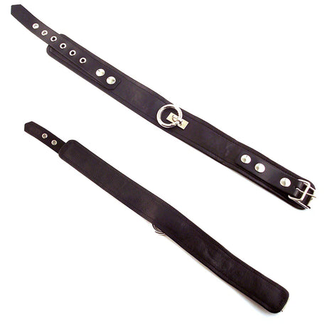 Rouge Black Leather Collar