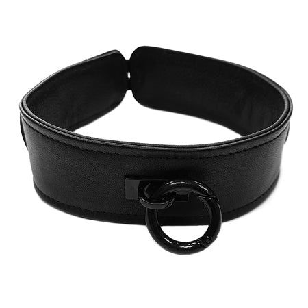 Rouge Black Leather Collar
