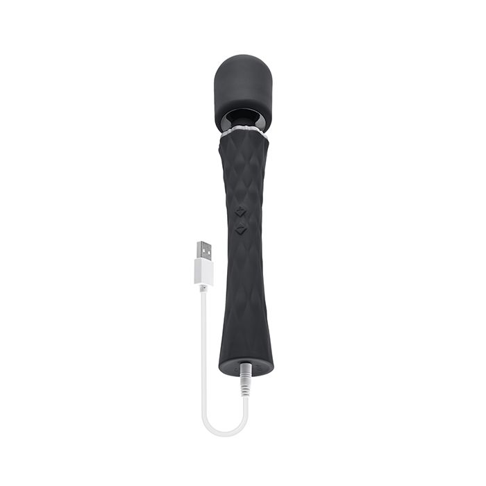 Playboy Royal Wand Vibrator In Black