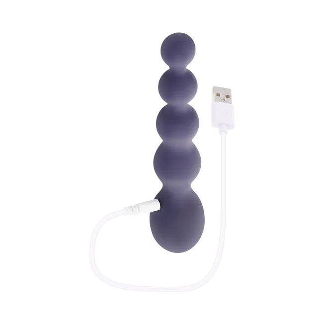 Rumpy Bumpy Beaded Anal Vibrator - Purple