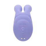 Purple silicone rabbit-shaped massager with vibrating fingers
