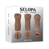 Selopa Party Pack Strokers 3 Pack - Light -Tan