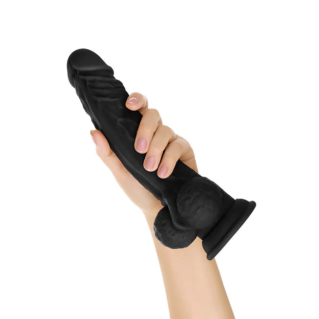 Black Shaft 10.5 inch silicone dildo