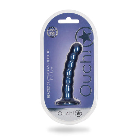 Ouch! Beaded Silicone 5 in. G-Spot Dildo - All Colors