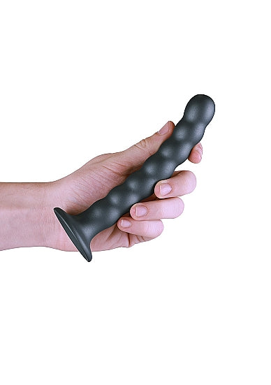 Ouch! Beaded Silicone 6.5 in. G-Spot Dildo - All Colors