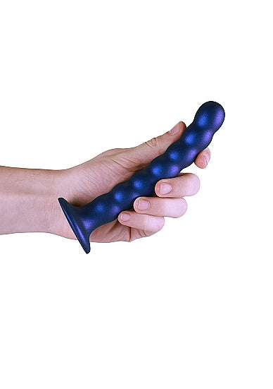 Ouch! Beaded Silicone 6.5 in. G-Spot Dildo - All Colors