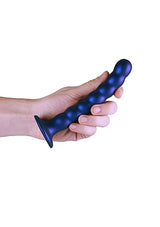 Ouch! Beaded Silicone 6.5 in. G-Spot Dildo - All Colors