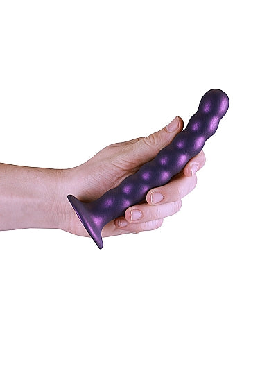 Ouch! Beaded Silicone 6.5 in. G-Spot Dildo - All Colors