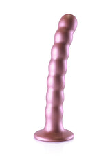 Ouch! Beaded Silicone 6.5 in. G-Spot Dildo - All Colors