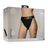 Shots Ouch! Vibrating Strap-on Panty Harness with Open Back - All Sizes