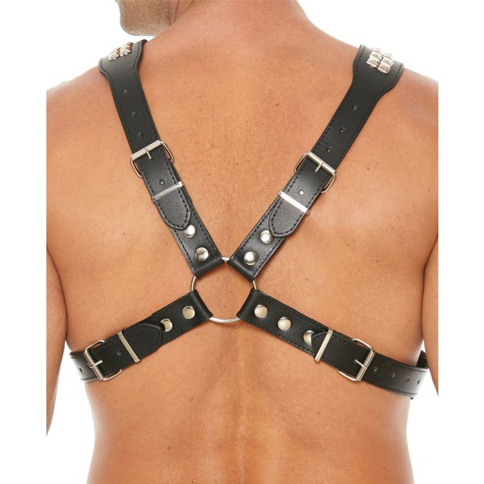 Uomo Men's Pyramid Stud Body Harness