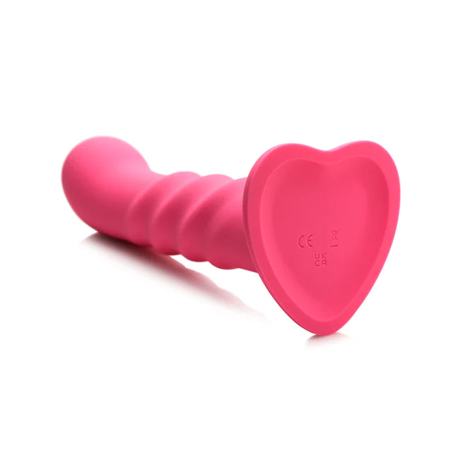 Simply Sweet 7 inch Ribbed Vibrating Dildo