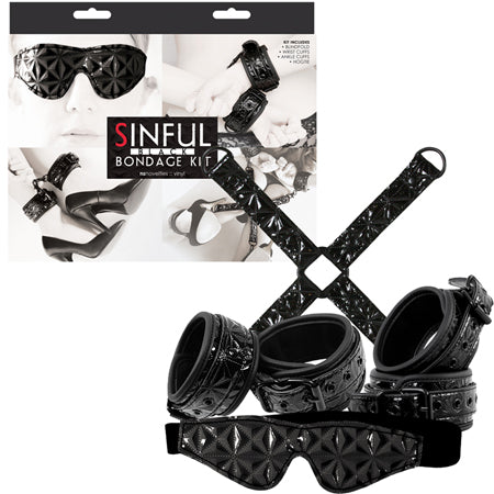 Sinful Vinyl Bondage Kit - All Colors