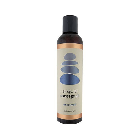 a 8.5 ounce bottom of unscented Sliquid massage oil