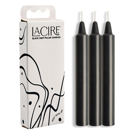 LaCire Drip Pillar Candles 3-Pack - All Colors