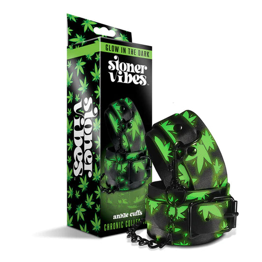 Stoner Vibes Chronic Glow in the Dark Ankle Cuffs