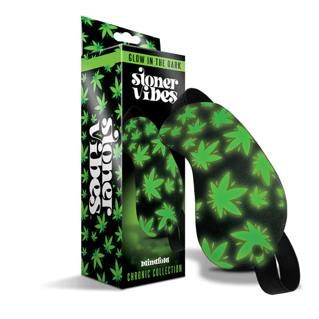 Stoner Vibes Chronic Glow In The Dark Blindfold