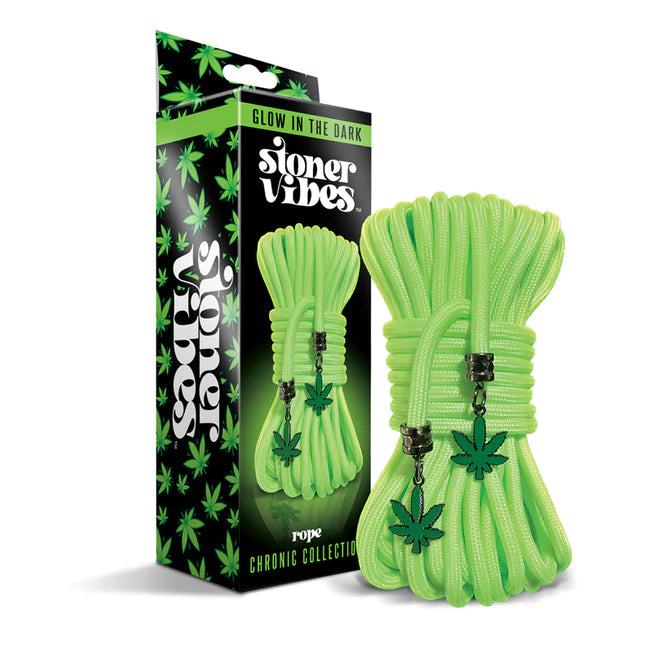 Stoner Vibes Chronic Glow in the Dark Bondage Rope 32 Feet