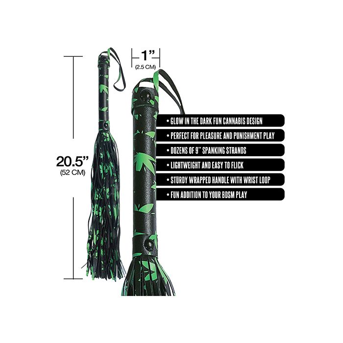 Stoner Vibes Chronic Glow in the Dark Flogger