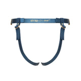 Leatherette Strap On Harness Generous - Blue