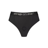 Strap On Me Brief Lingerie Harness in Black