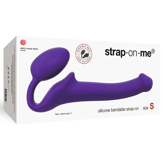Strap-On-Me Semi-Realistic Bendable Strap-On Purple Size S