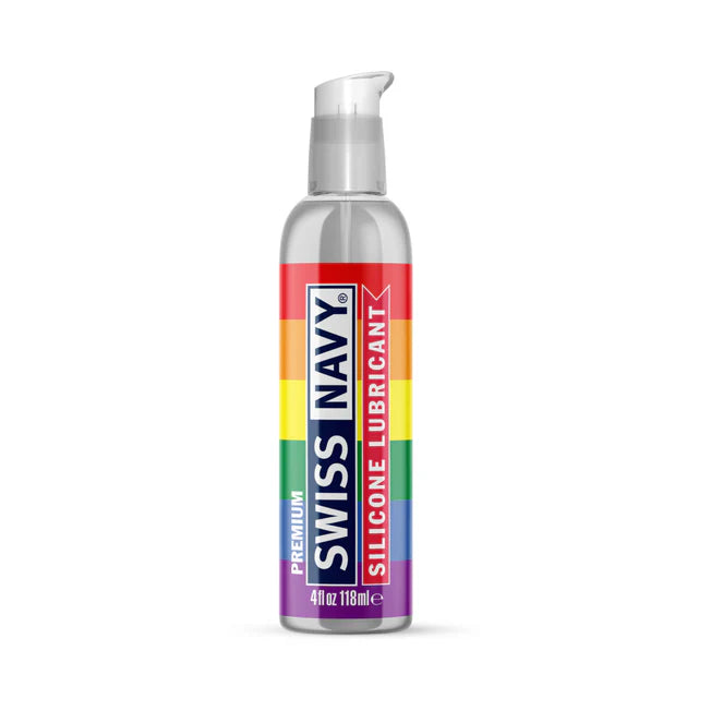 Swiss Navy Premium Silicone Pride Lubricant 4 oz.