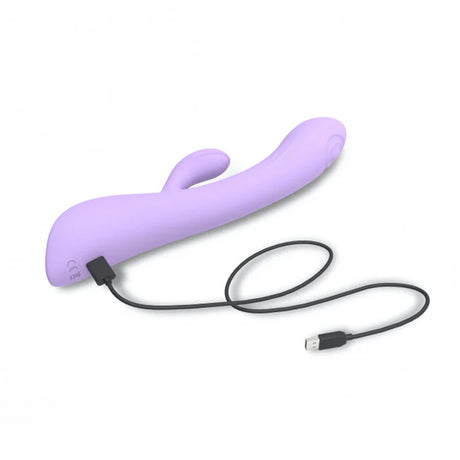 Bunny & Clyde Tapping Dual Stimulator Vibrator - Purple