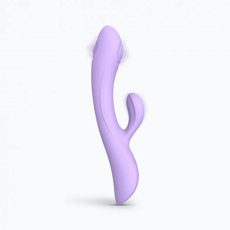 Bunny & Clyde Tapping Dual Stimulator Vibrator - Purple