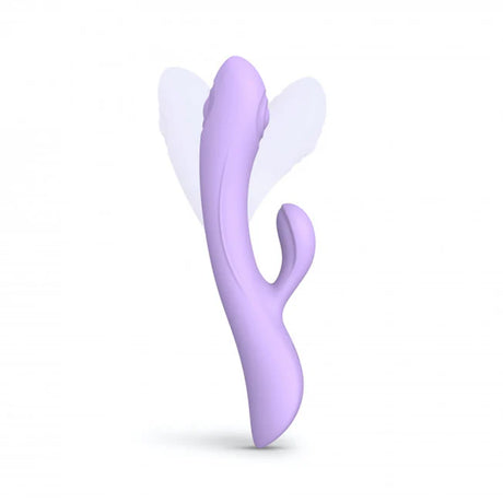 Bunny & Clyde Tapping Dual Stimulator Vibrator - Purple