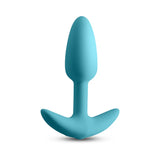 Techno Trance App-controlled Vibrating Spade Plug in Light Blue Color