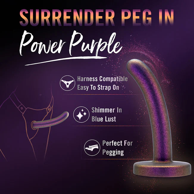 Temptasia Surrender Peg Beginner Dildo - Power Purple