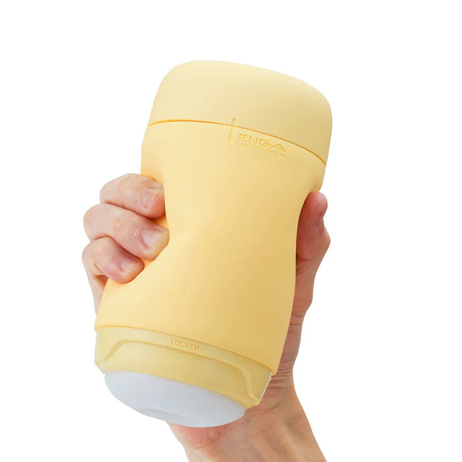 Tenga Puffy Stroker - Custard Yellow