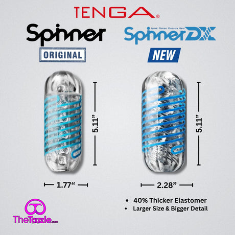Tenga Spinner DX comparison with original Spinner. Size difference of spinner dx and spinner. Difference between Spinner and Spinner DX