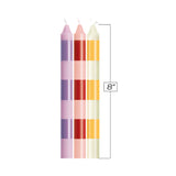 The 9's Make Me Melt Drip Candles 3pk - Stripes Pastellines