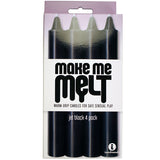 Make Me Melt 4-Pack Sensual Warm-Drip Candles - All Colors