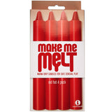 Make Me Melt 4-Pack Sensual Warm-Drip Candles - All Colors