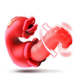 Lick Lasher Licking Vibrator Creature Tongue Vibe in red