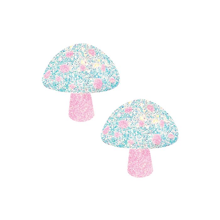 UV Reactive Glittered Mushroom Pasties