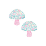 UV Reactive Glittered Mushroom Pasties