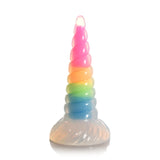 Uni-Glow Rainbow Glow In The Dark 7.9 Inch Dildo