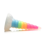 Uni-Glow Rainbow Glow In The Dark 7.9 Inch Dildo