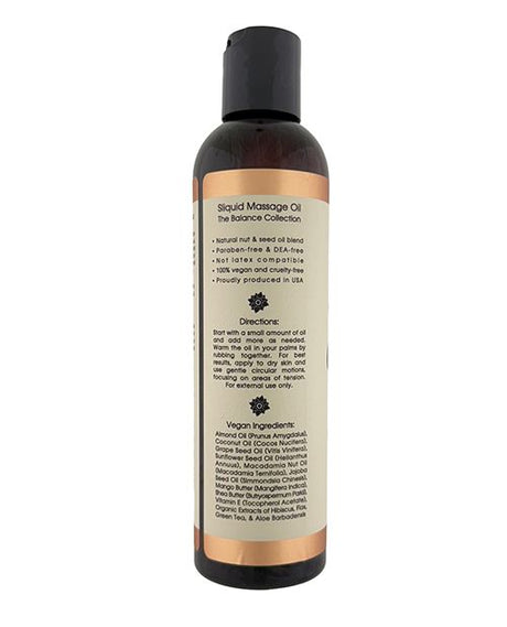 a 8.5 ounce bottom of unscented Sliquid massage oil