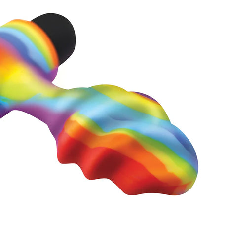 Vibrating Rainbow Butt Plug